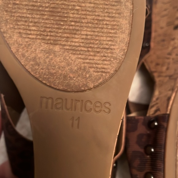 Maurice wedge leopard print shoes size 11 women’s new without tags - Picture 3 of 3